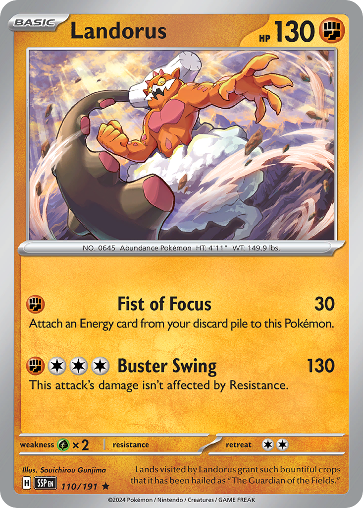Surging Sparks Holo Landorus #110/191